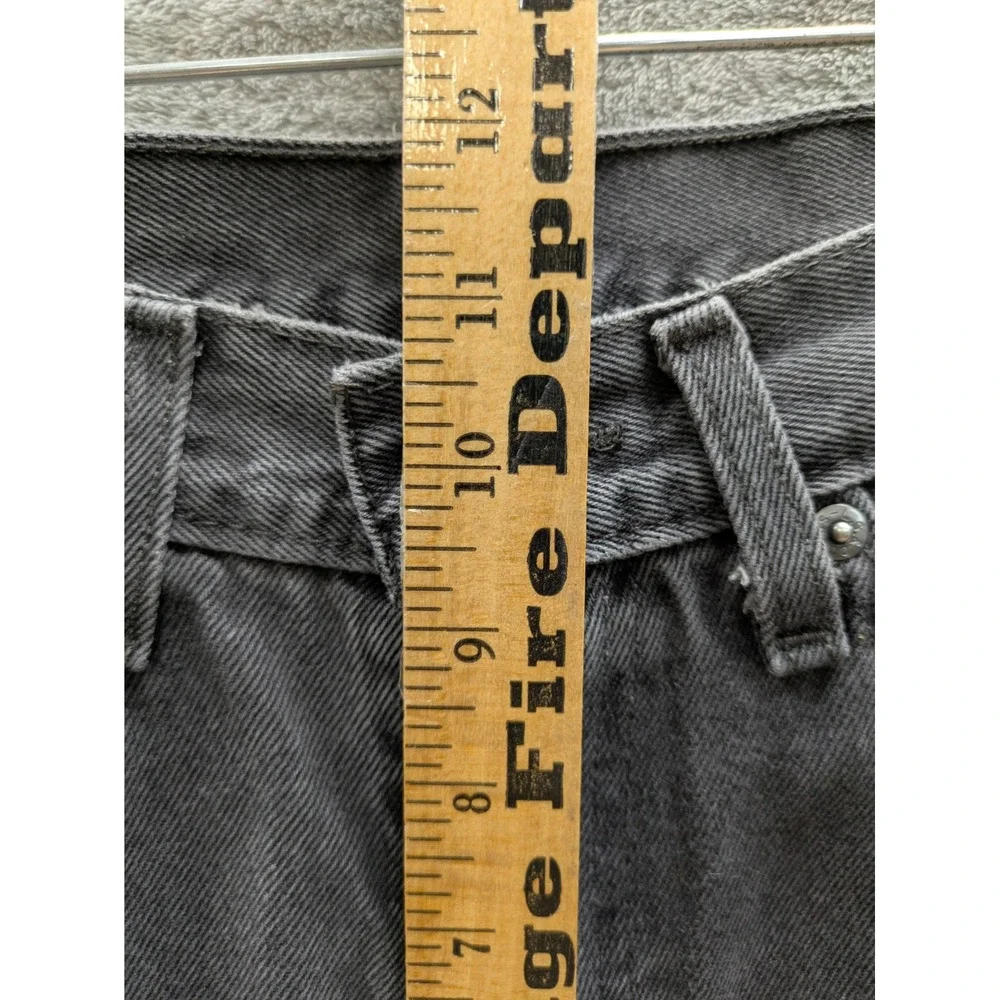 Levis 505 Regular Fit Jeans Mens‎ 31x31 Faded Black Gray Denim Grunge